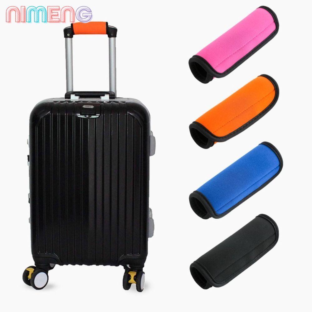 NIMENG ที่จับกระเป๋าเดินทางแบบนุ่ม สีทึบ Neoprene สําหรับเดินทาง