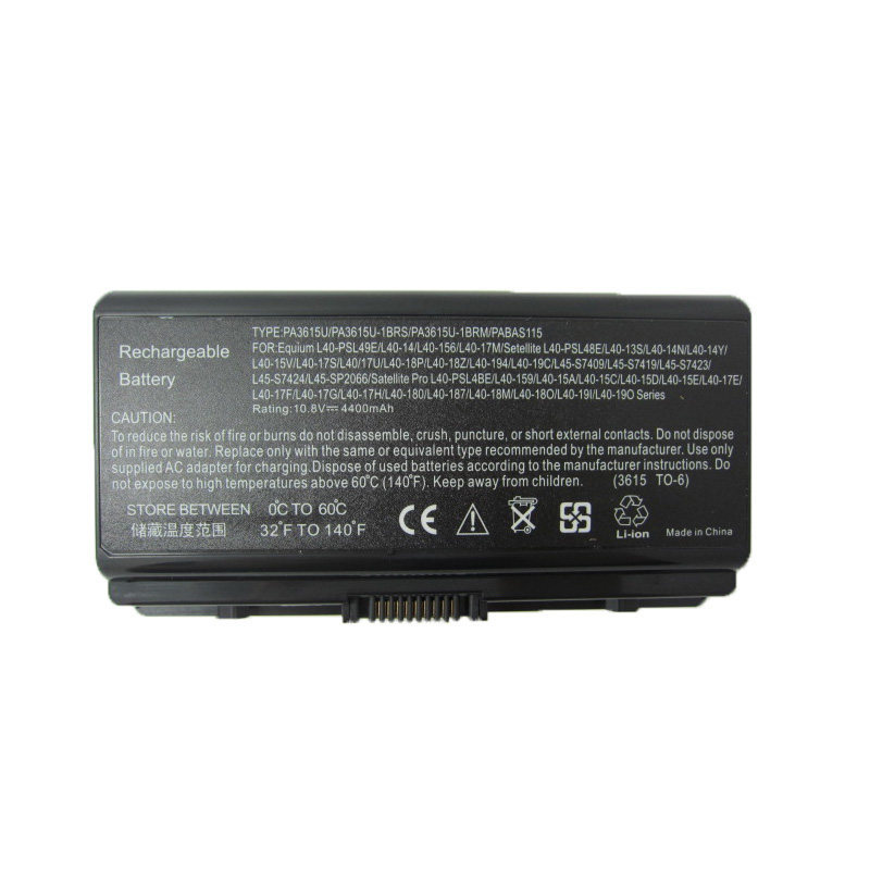 New Toshiba L40 PA3615U-1BRM PA3615U PABAS115 notebook battery YTO free shipping