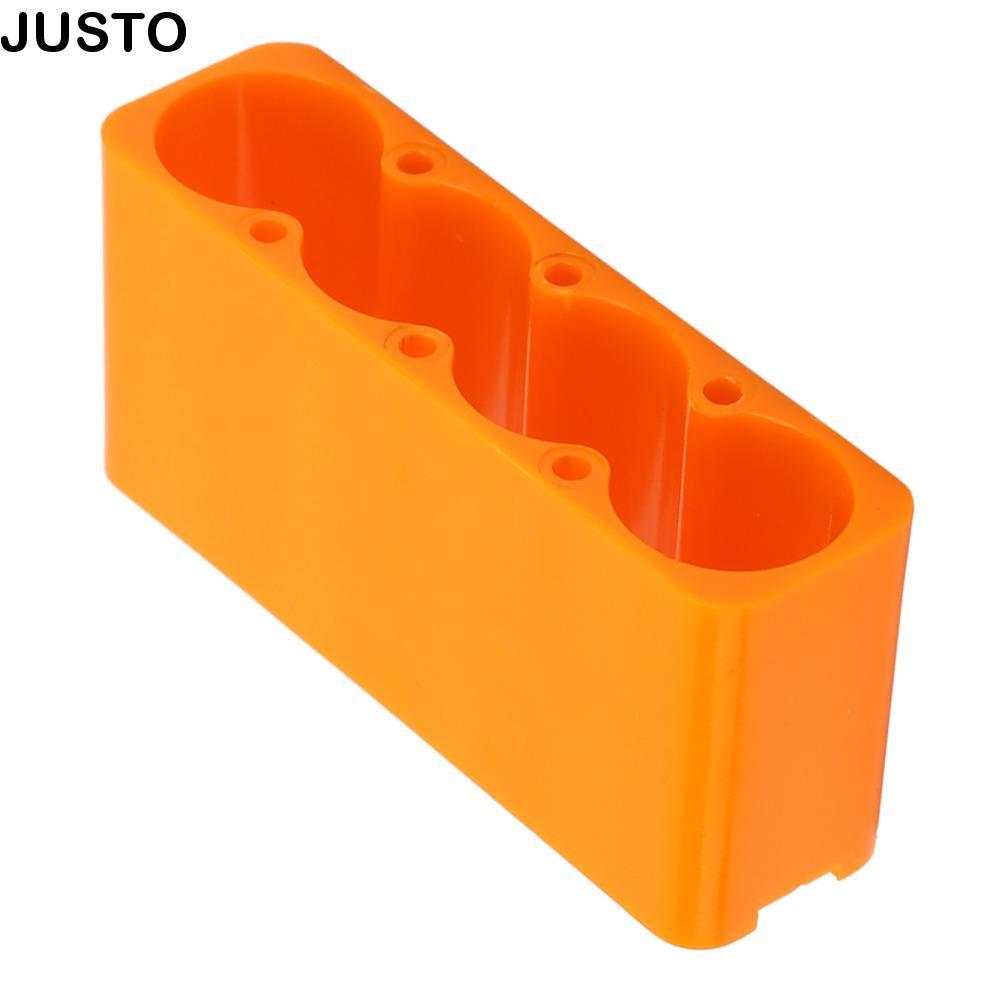 JUSTO 2 ชิ้นแบตเตอรี่ Pack Holder,ปรับ 4/6 ส่วนแบตเตอรี่เชื่อม Clamp,ใช้งานง่ายพลาสติก ABS จุดเชื่อม
