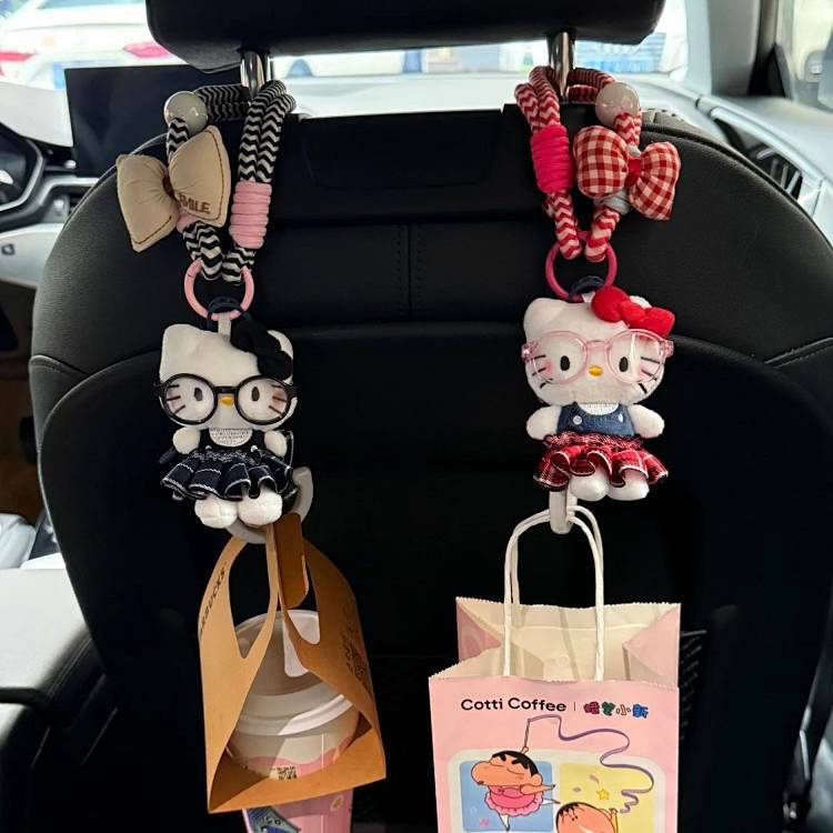 Kitty Figurine Doll Car Hook Accessories Ornament Storage Hook M3jC