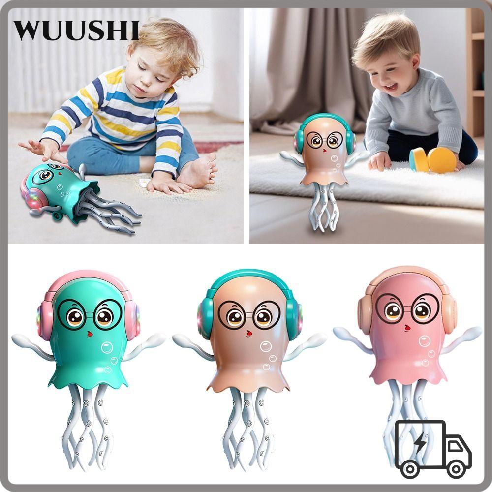 WUSHI Auto-Dance Octopus ของเล่น, Crawling Dancing เซ็นเซอร์อุปสรรคอัตโนมัติเต้นรํา Octopus ของเล่นส