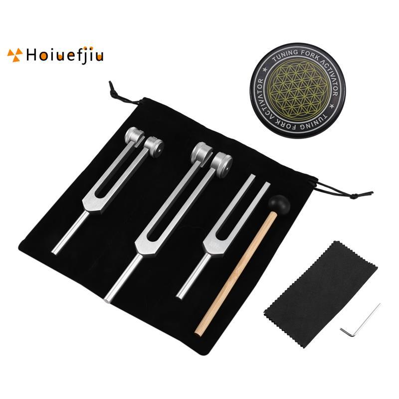 HouefjiuTunning Fork 128Hz, 256Hz, 512Hz Tuning Fork Set