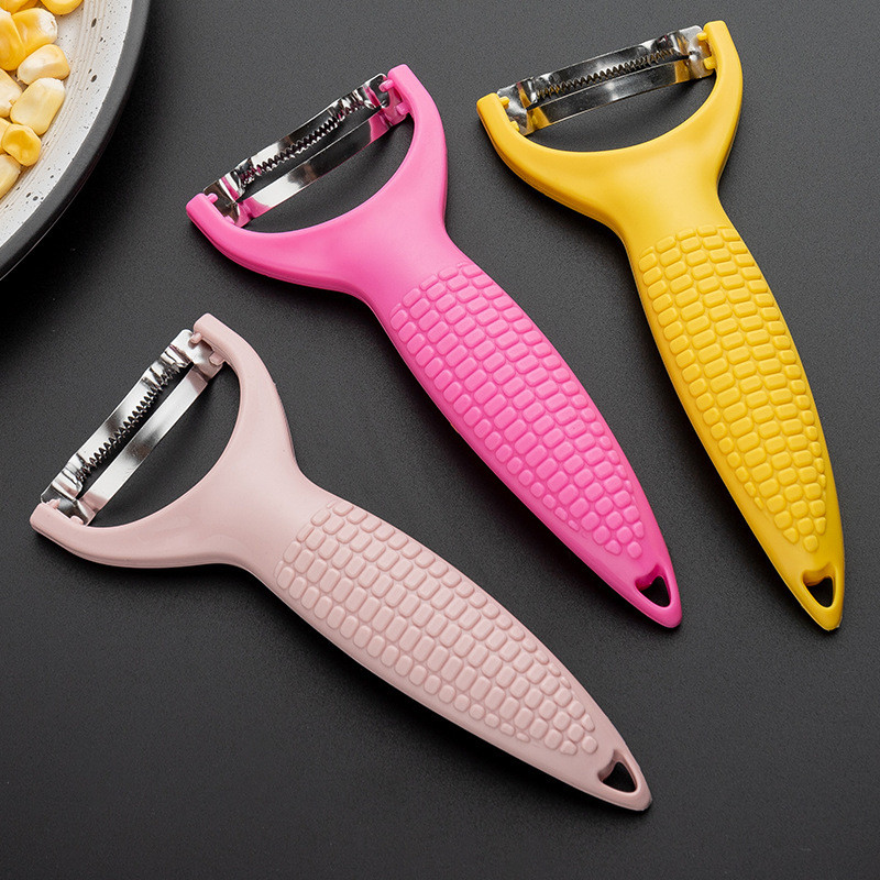 ปอกเมล็ดข้าวโพดในครัวเรือน Dial ข้าวโพด Thresher ข้าวโพด Peeling Planer ข้าวโพดสดมีดครัวมีดข้าวโพด P