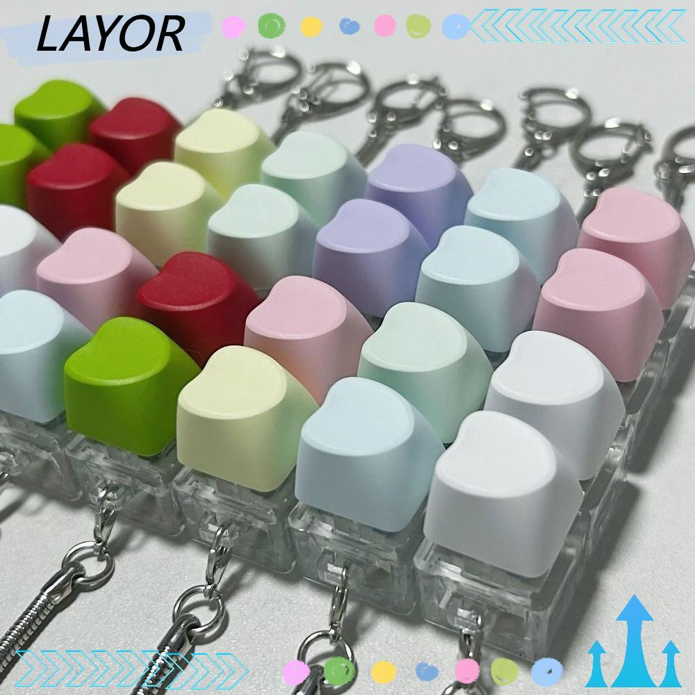 LAYOR Keycap Pinch ของเล่น,บรรเทาความเครียด 2 คีย์ปุ่ม Keycap, Mechanical Finger Keyboard DIY Fidget