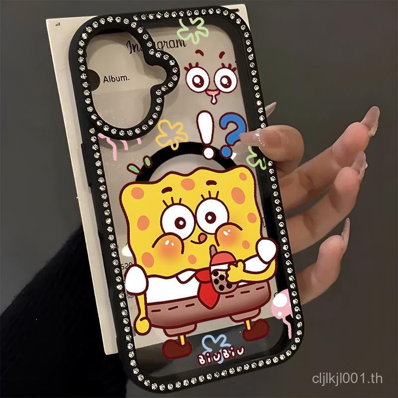 สําหรับiPhone 11 13 12 16 17 14 15 14PLUS 16PLUS 12PRO 17PRO 14PROMAX 16PROMAX 12PROMAX SpongeBob Sq