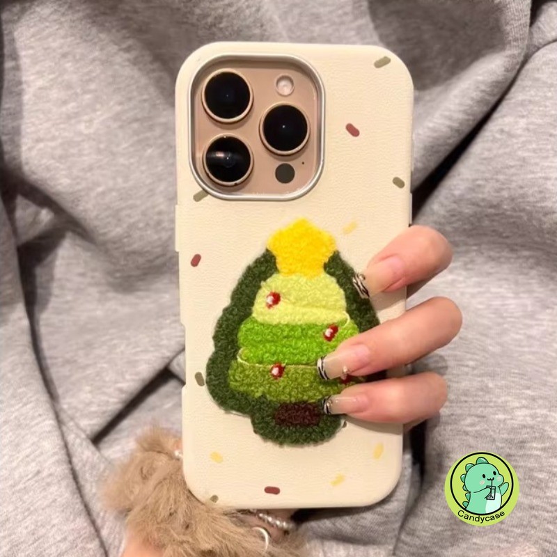 ตุ๊กตาเย็บปักถักร้อยต้นคริสต์มาสเคสโทรศัพท์สําหรับHonor X5C Play 10A X9D X9C X8C X9A X9B X9 X8 X8A X