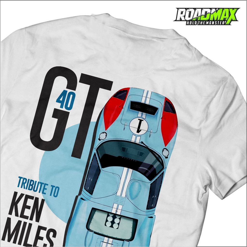 Ford Gt 40 Tribute Ken Miles Tshirt / Rider Motor Bike เสื้อยืด / มอเตอร์เสื้อยืด / Limited Edition