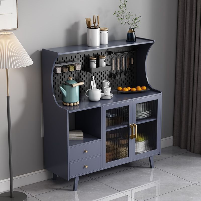 Kitchen Cabinet Storage Rack Microwave Oven Racks Shelf  Almari Dapur Living Room Wall Cupboard Tea 