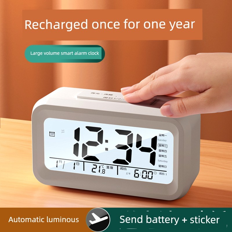 clock นาฬิกา Dedicated Desktop Boy นาฬิกาดิจิตอลนาฬิกาปลุกอัจฉริยะนักเรียน