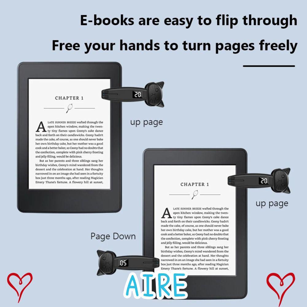 AIRE Electric Auto Page Turner, Mute Mini Finger Clicking อุปกรณ์, Bluetooth-เข้ากันได้กับ ABS Porta