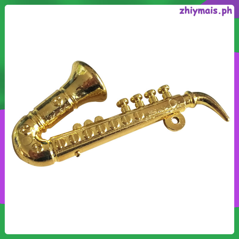 แซ็กโซโฟนมินิตกแต่ง Miniture Minature ของเล่นพลาสติก Tiny zhiymais