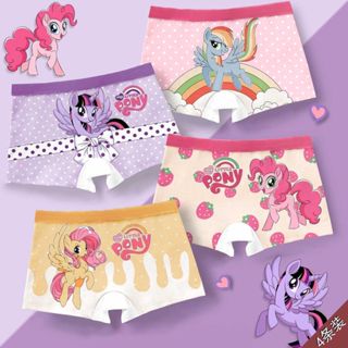 กางเกงชั้นในแบบบ็อกเซอร์สำหรับเด็กหญิง ลายการ์ตูน สไตล์น่ารั…