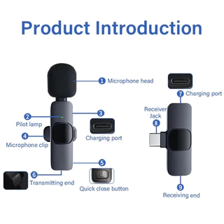 COZII ไมโครโฟนไร้สาย K9 Wireless Microphone K35 แบบพกพา ใช้สําหรับสมาร์ทโฟน ไมค์ไร้สายหนีบเสื้อ ไมค์หนีบปกเสื้อ