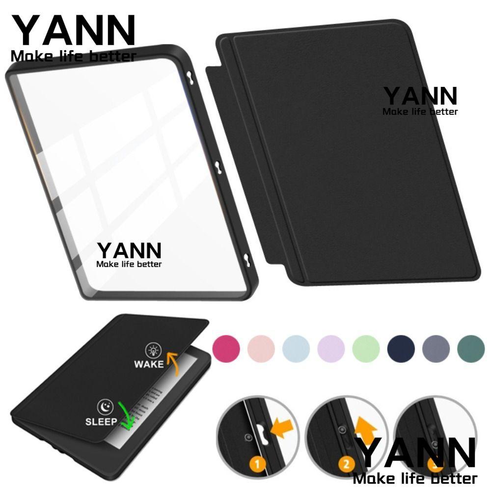 YANN , Split Design Snap-on e-Reader Cover, สีสันสมาร์ทโปร่งใส Auto Wake/Sleep Funda สําหรับ Kindle 