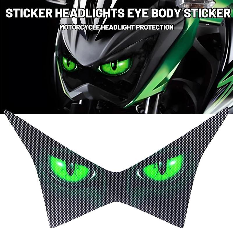 สําหรับ kawasaki Z250 Z300 Z800 z 250 300 800 รถจักรยานยนต์ไฟหน้าสติกเกอร์ป้องกันไฟหน้าสติกเกอร์ร่าง