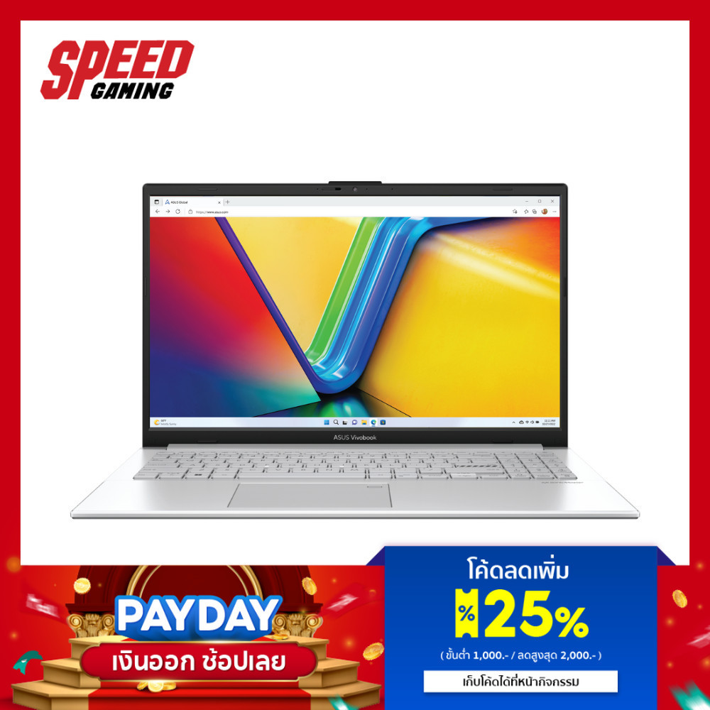 ASUS VIVOBOOK GO 15 (M1504FA-SILVER514WA) AMD Ryzen 5 7520U NOTEBOOK(โน๊ตบุ๊ค)  By Speed Gaming
