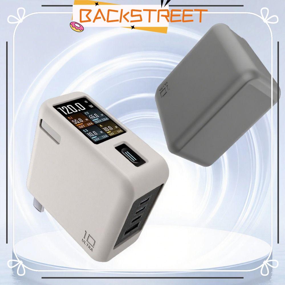 BACKSTAGE ซิลิโคน ,สีทึบกันกระแทกป้องกัน,กันฝุ่นแบบพกพานุ่มพกพาสําหรับ CUKTECH 10 Ultra GaN Charger 