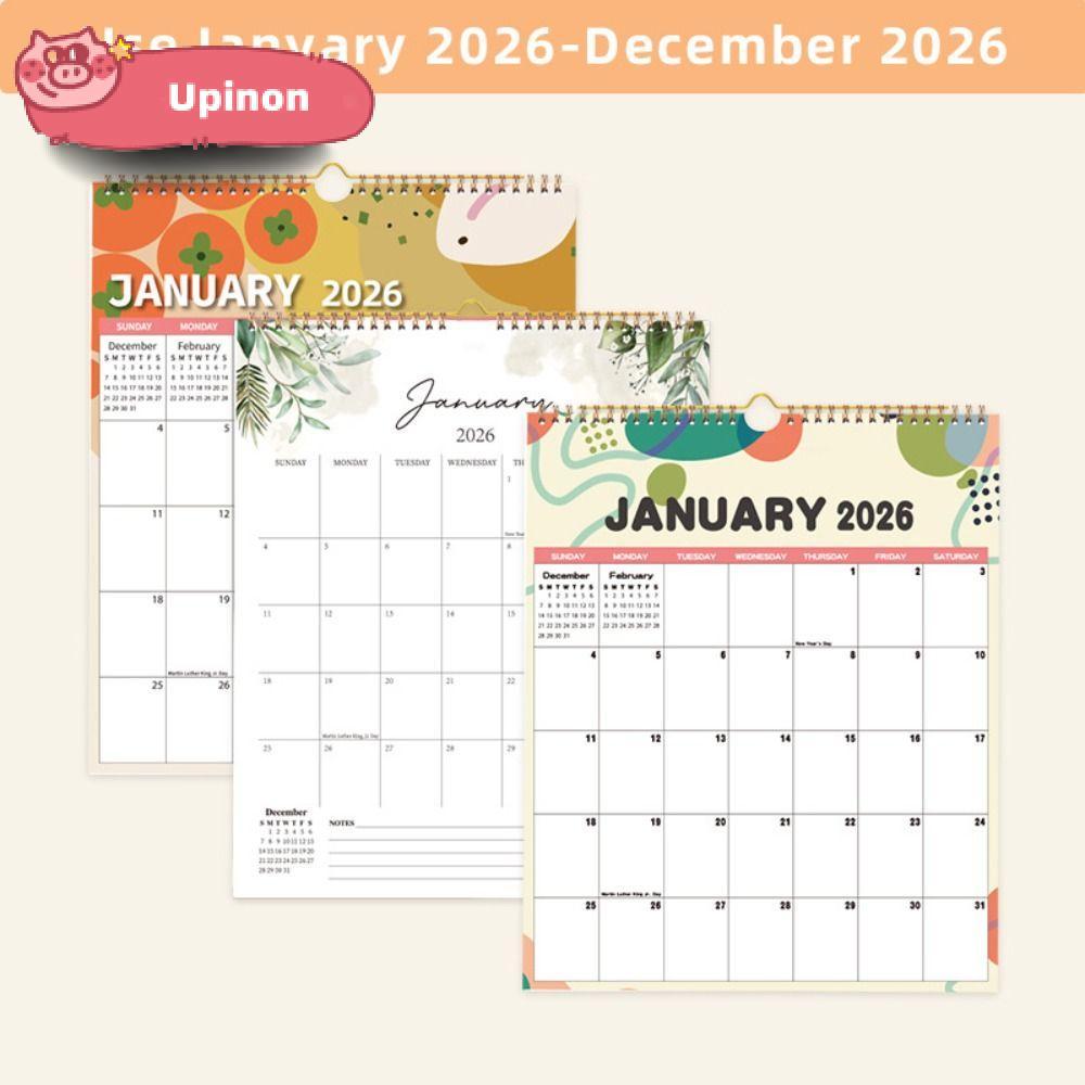 UPINON Daily Planner Calendar, Study 2026 Wall Calendar