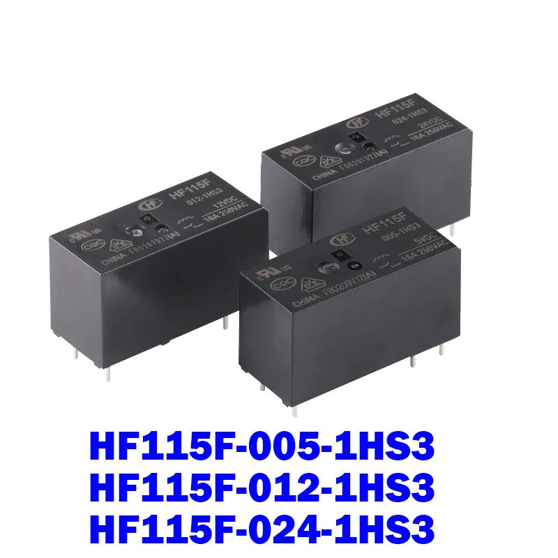 5 ชิ้น/ล็อต HF115F-005-1HS1 HF115F-012-1HS1 HF115F-024-1HS1 รีเลย์ไฟใหม่ HF115F/012-1HS1HF115F/024-1
