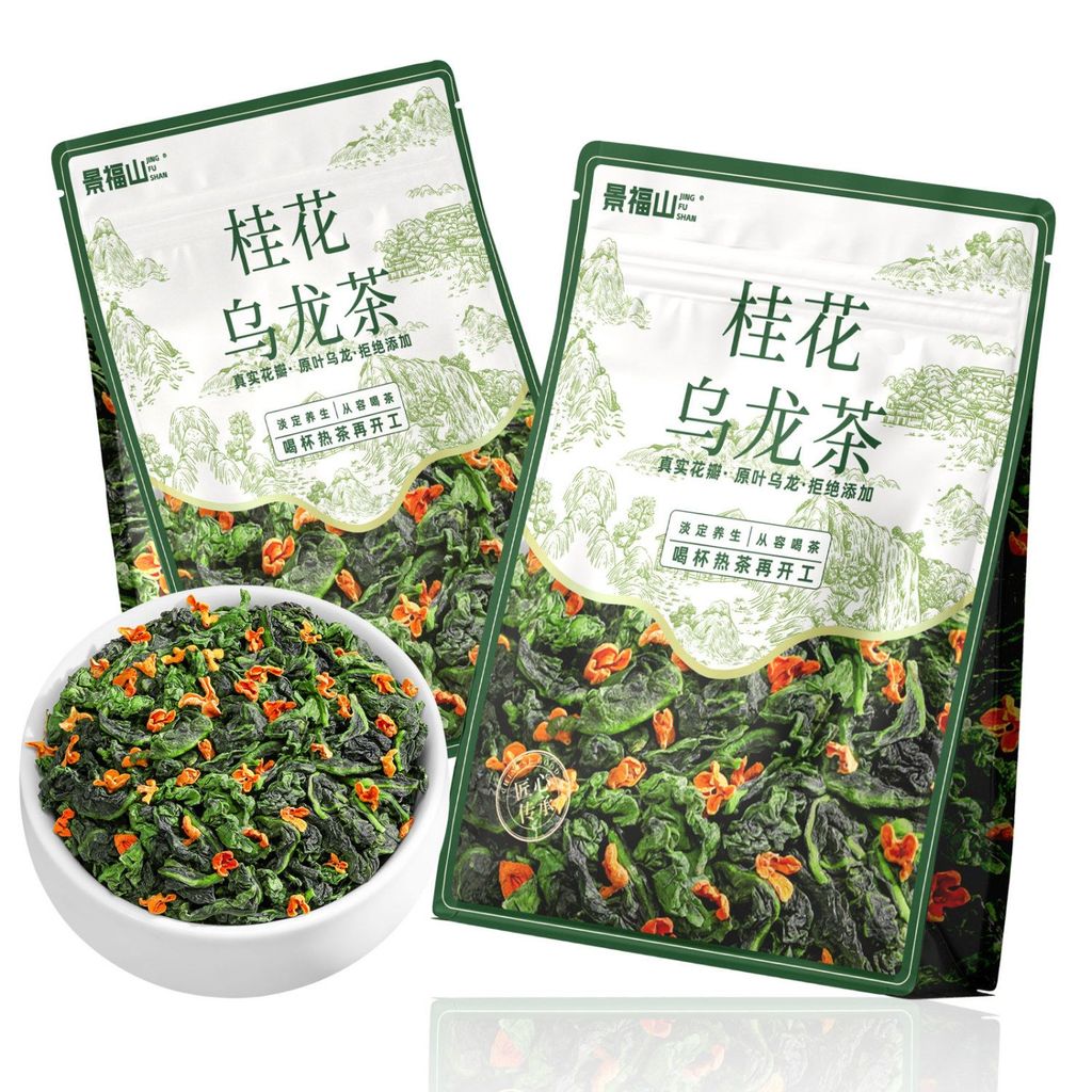 Jingfu Mountain Osmanthus Oolong Tea Flower Tea Original Leaf Tea Osmanthus Tea แท้ Anxi Tieguanyin 