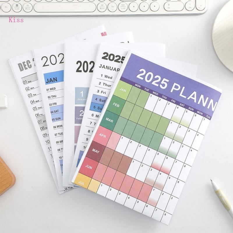 Kiss 2025 Wall Planner 2025 ปีปีปี Planner ปฏิทินผนัง Office Home Wall Organizers Planner จาก 01 202