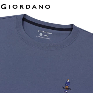GIORDANO เสื้อยืดผู้ชาย Men's Slim Classic Man Tee 01025629