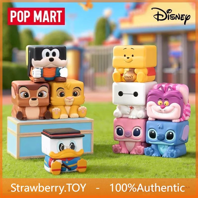 P POPMART POPMART Disney Classic POP CUBE-3 Series ฟิกเกอร์กล่องปริศนา