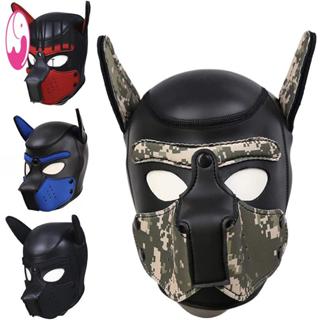 หน้ากากสุนัขหูยางนุ่ม สำหรับลูกสุนัขและสุนัขขนาดใหญ่ เหมาะสำ…