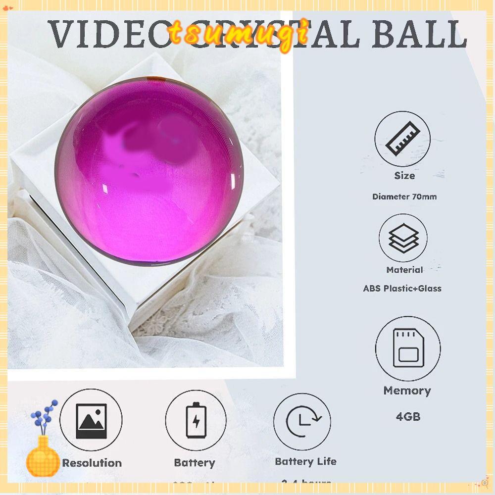 TSUMUGI คริสตัลบอล, DIY Pixel Display Video Display Ball, Electronic Screen Effect Digital Video Dis