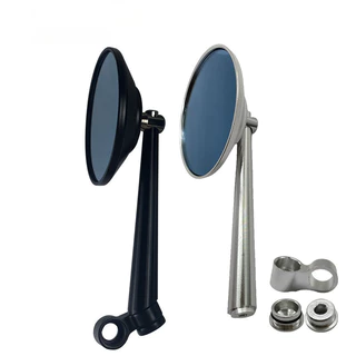 กระจกมองหลังรถจักรยานยนต์รอบกระจกมองหลังมุมมองกว้างปรับสะท้อนแสง / Motorcycle rearview mirror anti-high beam lamp