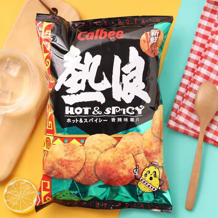 Hot Potato Chips calbee Hot Potato Chips Calbee Hot Potato Chips รสเผ็ด