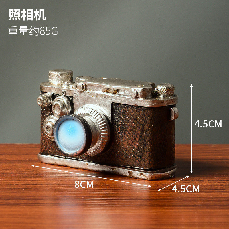 ย้อนยุคคิดถึงเรซิ่นเครื่องประดับงานฝีมือตกแต่งบ้านมินิเครื่องประดับอุปกรณ์ถ่ายภาพกล้องแผ่นเสียง - รูปที่ 4