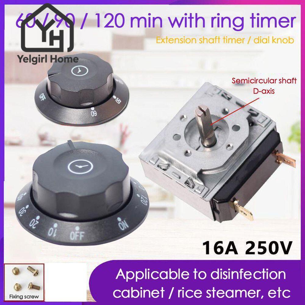 YELGIRLB Timer Switch เตาอบไมโครเวฟทนทาน 60/90/120min Knob