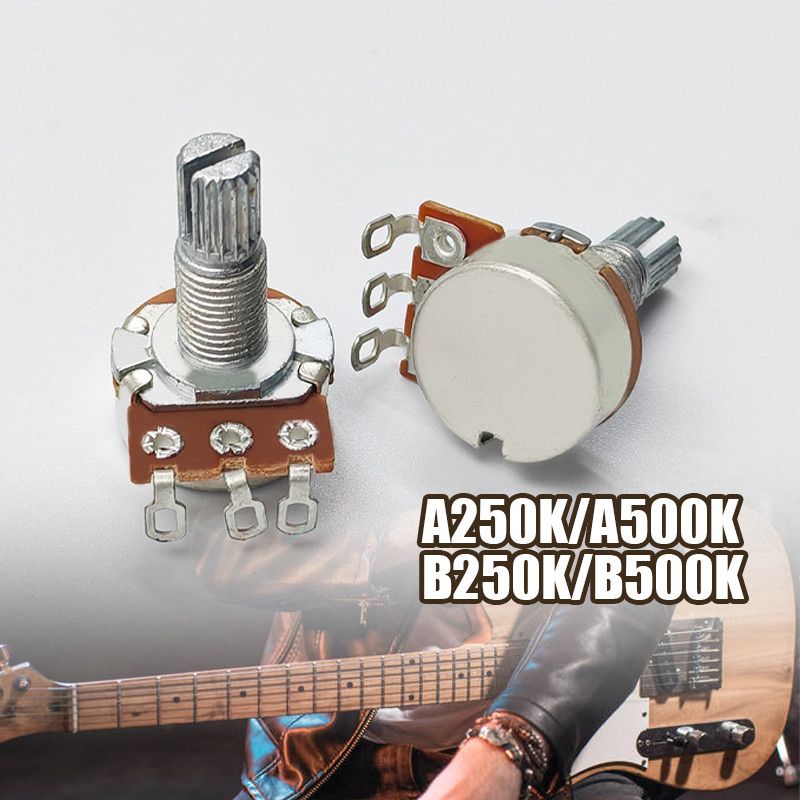 ไฟฟ้าเบสกีตาร์ Potentiometer A250K B250K A500K B500K ความไวสูงกีตาร์ปริมาณ Potentiometer CTS spec
