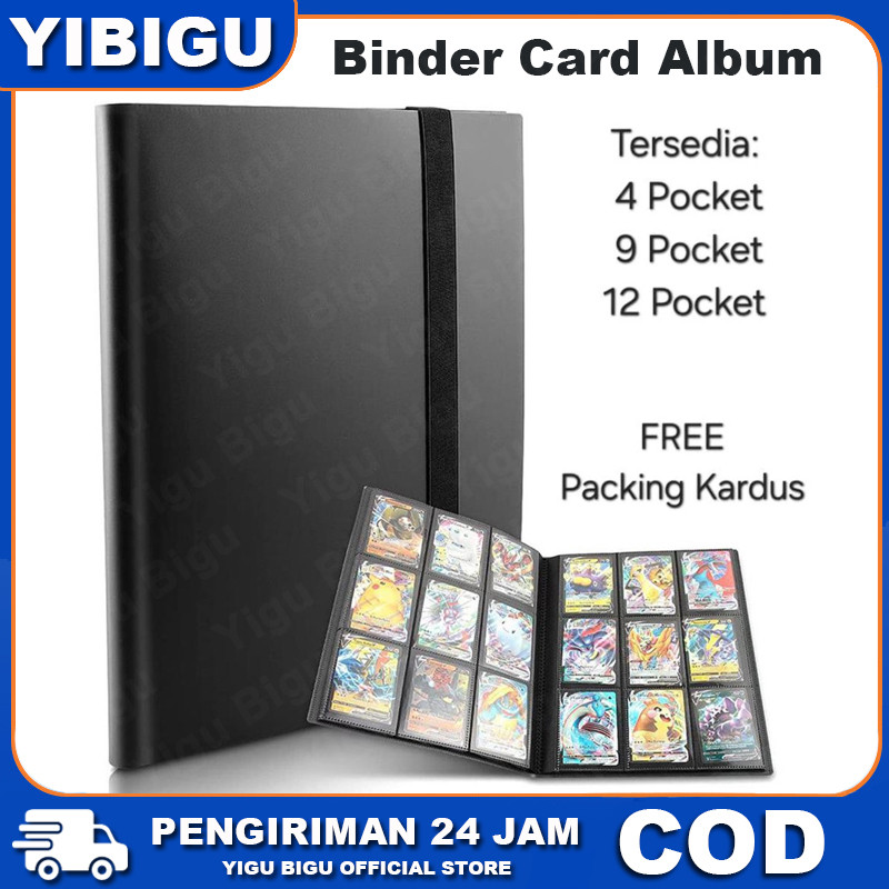 STRAP BINDER การ์ดอัลบั้ม 4 9 12 กระเป๋าการ์ดเกมสําหรับ TCG CCG POKEMON YUGIOH ตะกร้า OP MTG PHOTOCARD 160 360 480 ชิ้น