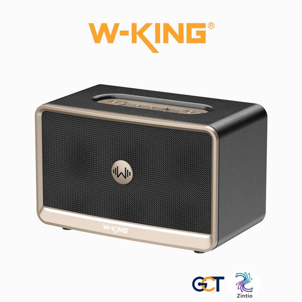 W-King H330 Black ลำโพงปาร์ตี้พลังเสียงกระหึ่ม 120W ต่อสเตอริโอได้ Bluetooth 5.4 แบต 14 ชม/ชาร์