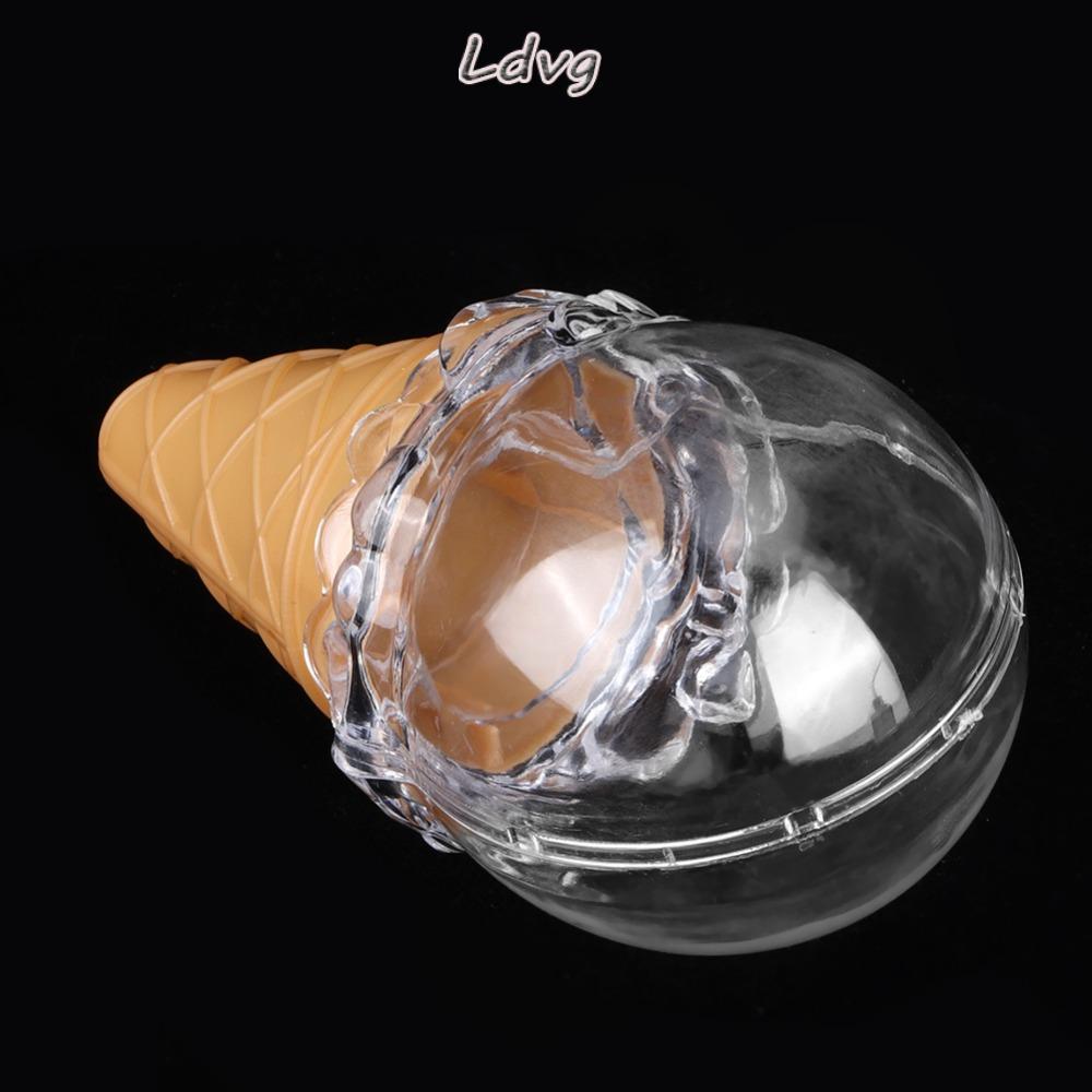 LDVG 8 ชิ้นกล่องขนมไอศกรีม,โปร่งใสReusableโปร่งใสกล่องขนมโปร่งใส,ปาร์ตี้โปรดปรานPS 10x6 ซม./3.9x2.4i
