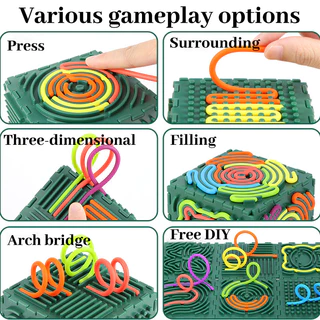 GeeToy ของเล่นคลายเครียดทรงลูกบาศก์ 6 ด้าน พร้อมแถบซิลิโคน 20 ชิ้น ของเล่นเสริมพัฒนาการสำหรับเด็ก ช่วยพัฒนาทักษะการเคลื่อนไหวของกล้ามเนื้อมือและนิ้ว