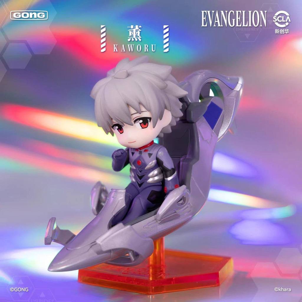 [ข้อเสนอพิเศษ] ของแท้ Popmart Neon Genesis Evangelion Driver Mystery Box Joint Hand-Made Model Gift