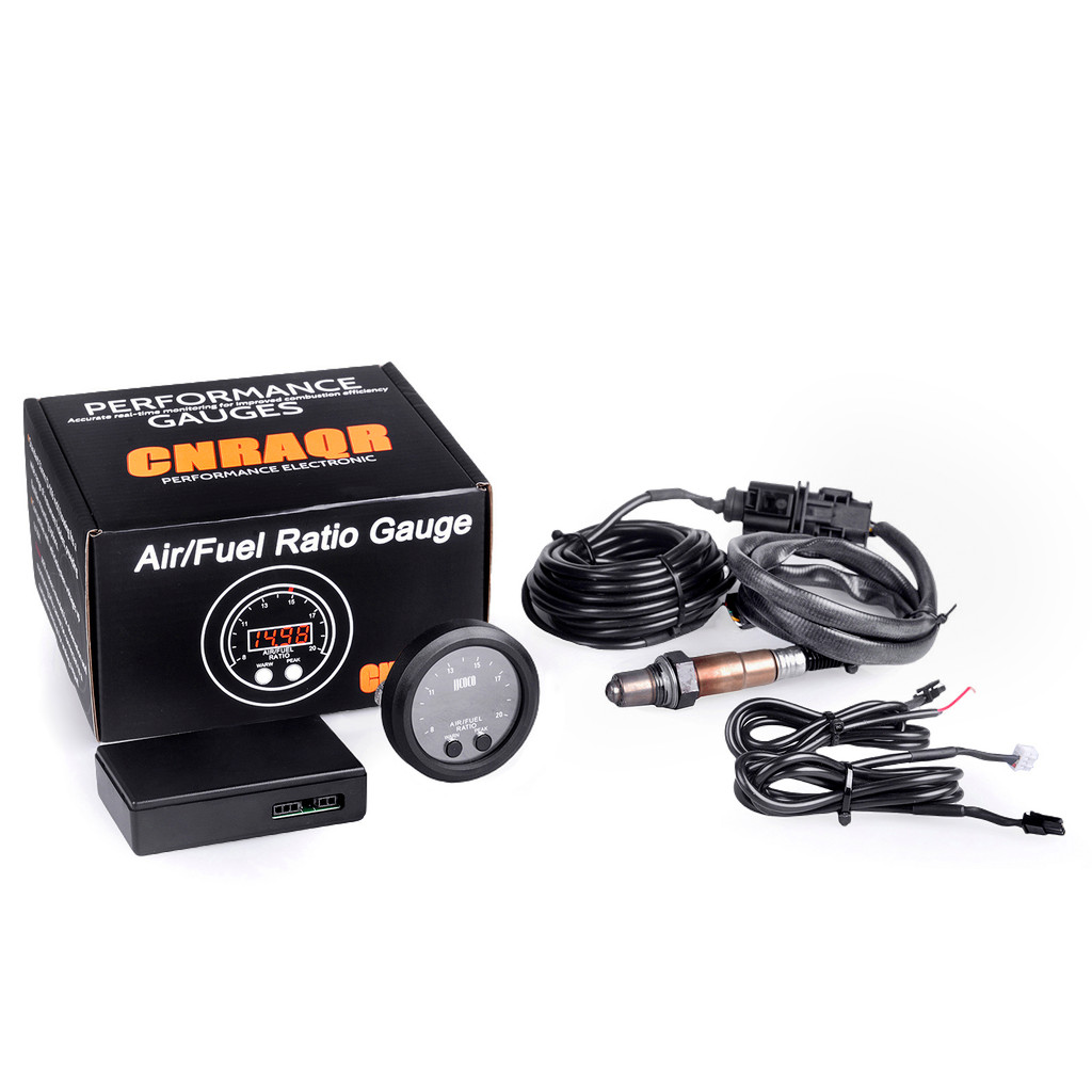 MP Universal 12V Air Fuel Ratio Gauge Ultra-Thin LED Digital Display พร้อม Wideband O2 เซนเซอร์ออกซิ