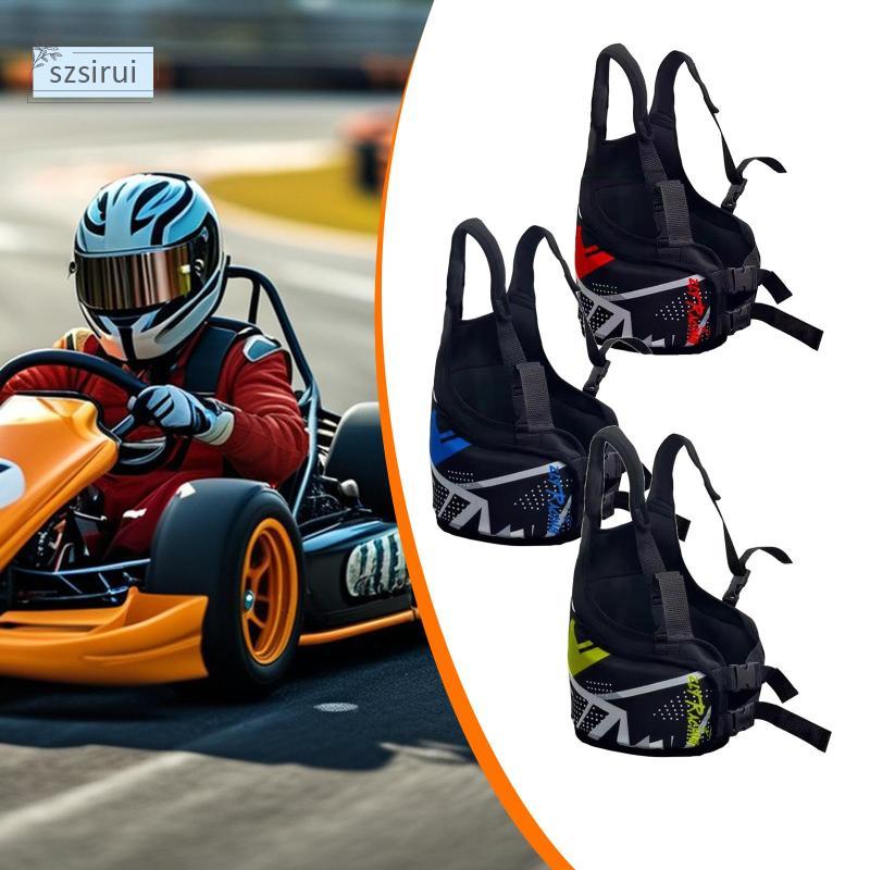 [szsirui] Karting Rib Protector Vest ผู้ใหญ่หน้าอกป้องกันโพลีเอสเตอร์ Shock Absorption อุปกรณ์เสริมสําหรับผู้ชายผู้หญิง Go Kart – โปรปัง