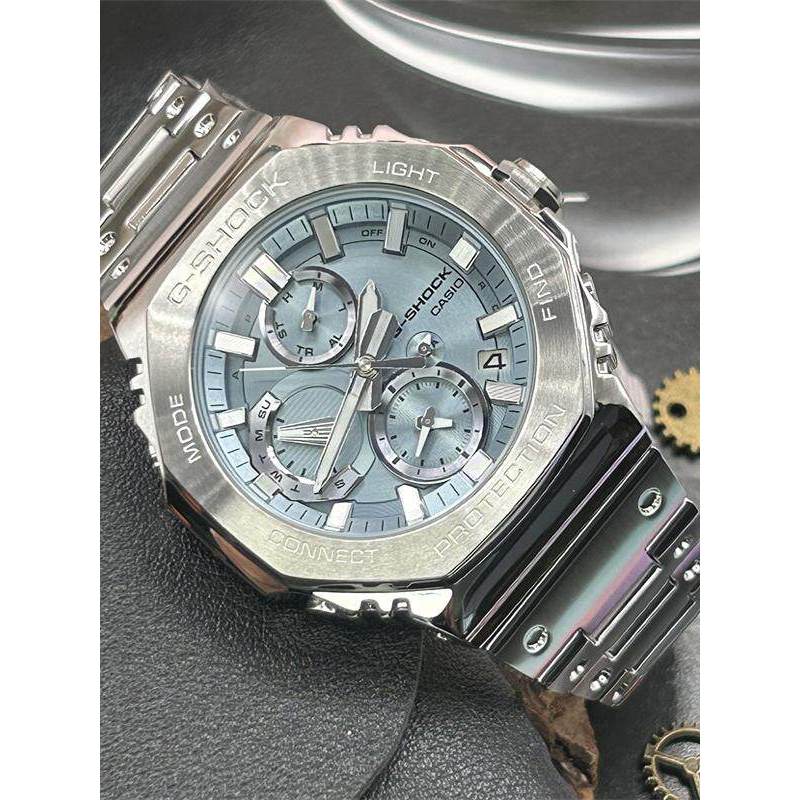 Casio Farm Oak เปลือกโลหะ GSHOCK ไฟบลูทูธนาฬิกาพลังงานชาย GM-B2100 GMC-B2100