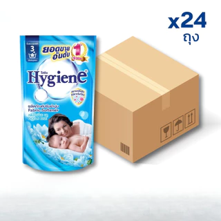 (ยกลังX1 ลัง 24ถุง) Hygiene ไฮยีน น้ำยาปรับผ้านุ่ม สูตรมาตรฐาน ขนาด 500มล. เลือกกลิ่นได้