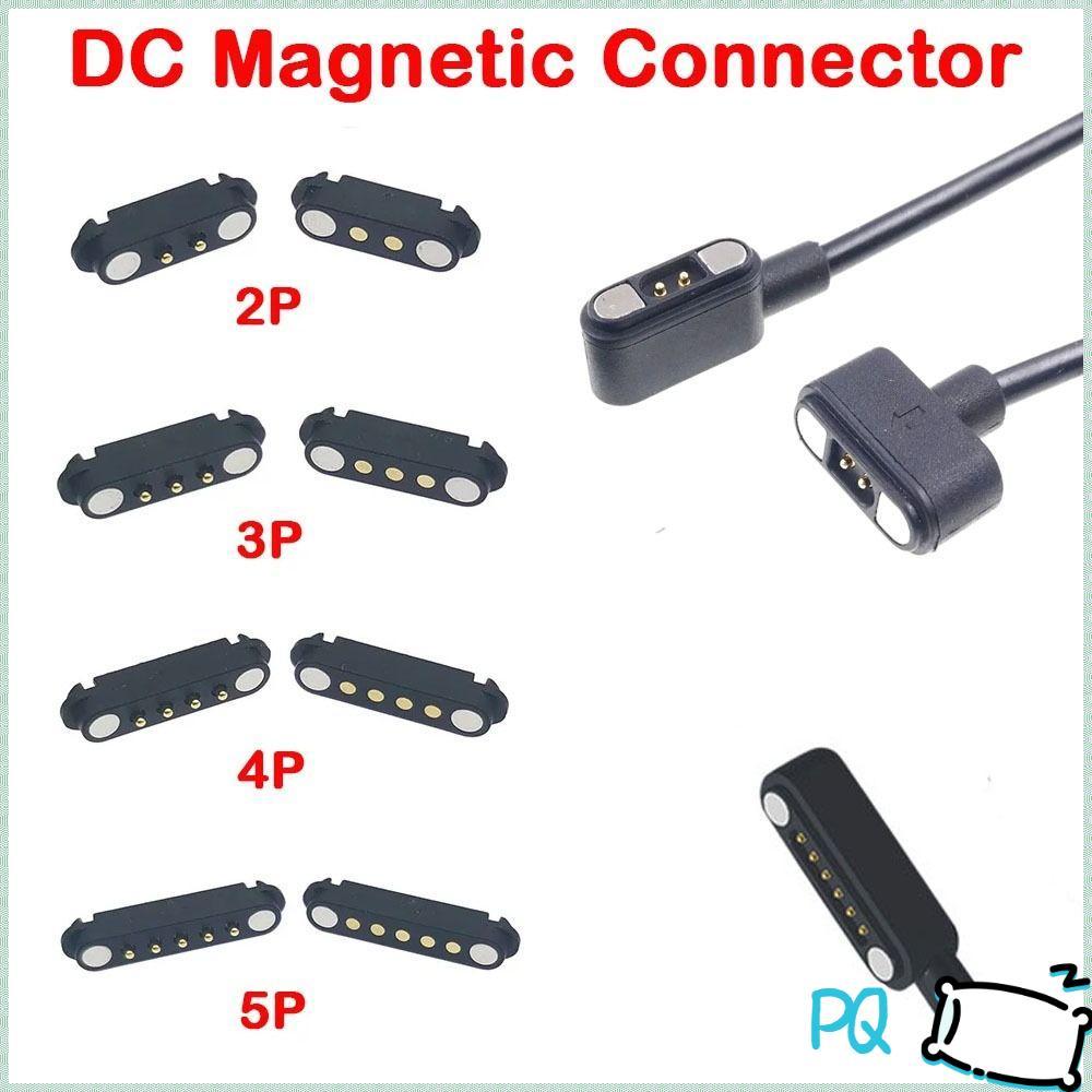 PQ Pogopin ขั้วต่อแม่เหล็ก,กันน้ํา 2Pin 3Pin 4Pin 5Pin DC Magnetic Pogo Pin Connector,Spacing 2.54 มม.สูง 2A ฤดูใบไม้ผลิโหลด Power Socket