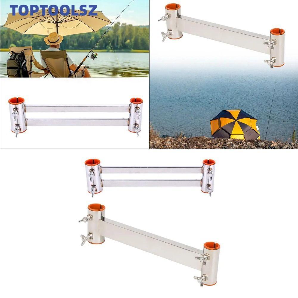 TOPTOOLS ขาตั้งร่มตกปลารูปแบบสแตนเลส ขาตั้งทนทานสำหรับใช้งานได้หลากหลาย