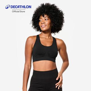 Decathlon Women'S Light Support Sports Bra With Cross-Over S…