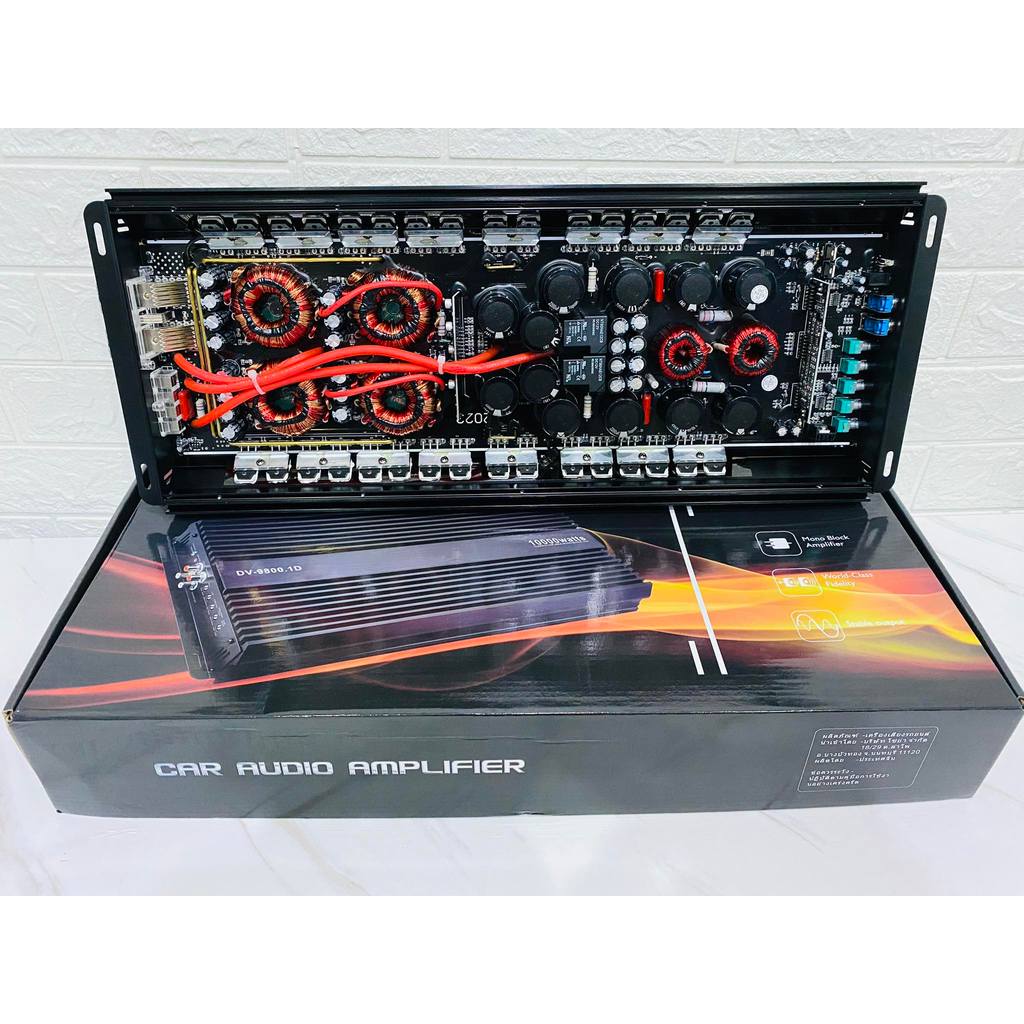 เครื่องขยายเสียงซับเบส10000 W dv-9800รุ่น1D (gt-8000) ไดรฟ์15นิ้ว220/3/25/75 1คู่
