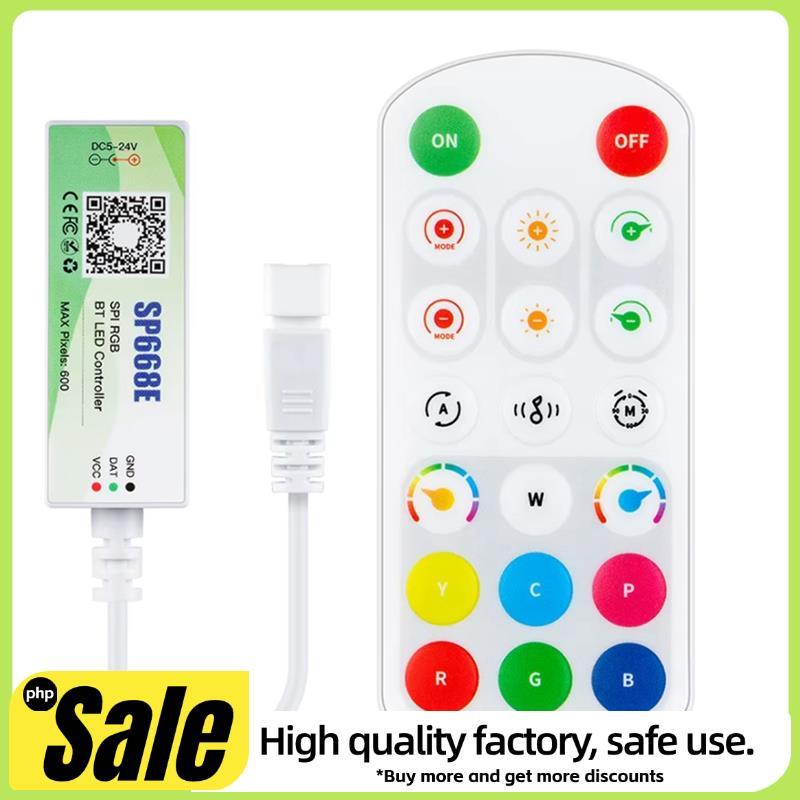 SP668E SPI RGB LED Controller 600 IC รองรับ BT APP 2.4G ระยะไกลสําหรับ WS2811 สําหรับ WS2812B สําหรั