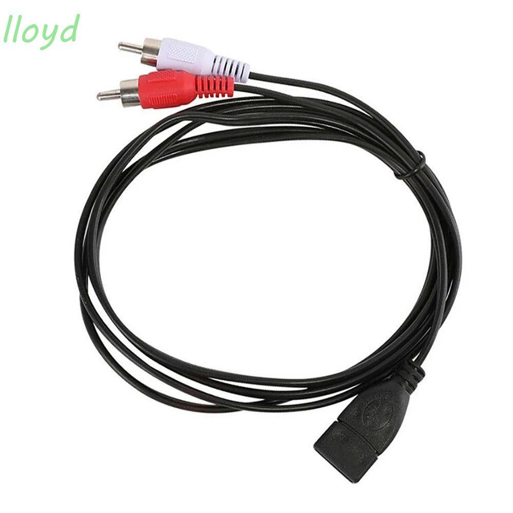 LLOYD Video Extension Cables RCA Male USB A Male Audio Adapter USB Male to RCA Male Female Socket 2 