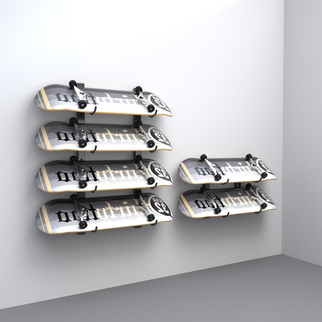 ชั้นวางสเก็ตบอร์ดชั้นวางชั้นวางจอแสดงผล Vitality Board Rack Storage Rack Longboard Skiboard Display 
